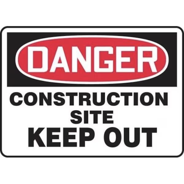 Accuform OSHA DANGER SAFETY SIGN CONSTRUCTIO MCRT139XP MCRT139XP - main